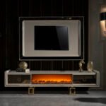 Class Wall Unit With Fireplace